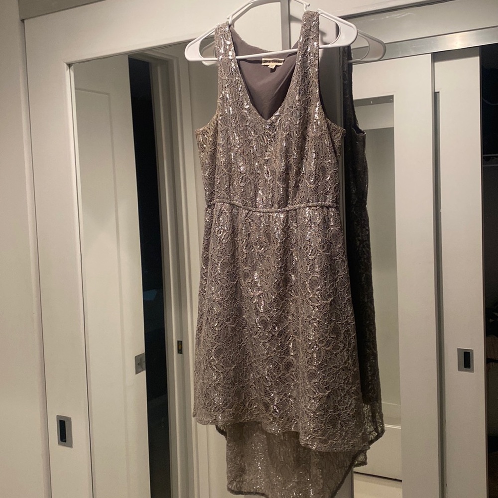 Sparkly silver dress